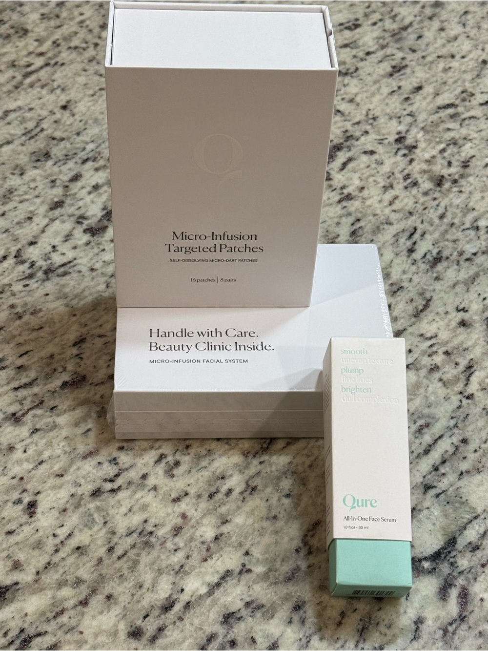 QURE BUNDLE--Face Serum + Micro-Infusion Targeted Patches,Wrinkle Micro infusion